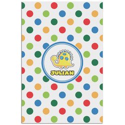 Dots & Dinosaur Poster - Matte - 24x36 (Personalized)