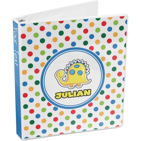 Dots & Dinosaur 3-Ring Binder 3/4 - Main