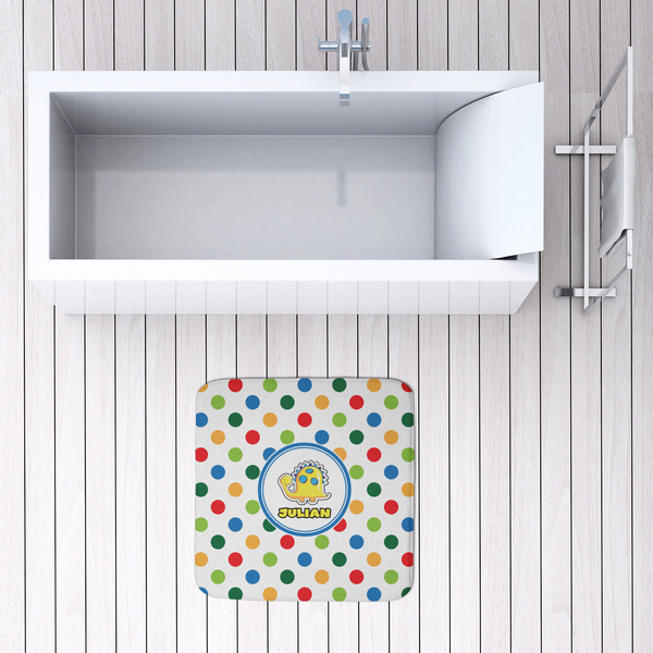 Dots & Dinosaur 48x48 Foam Memory Mat - LIFESTYLE