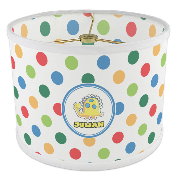 Dots & Dinosaur 8" Drum Lampshade - ANGLE Poly-Film