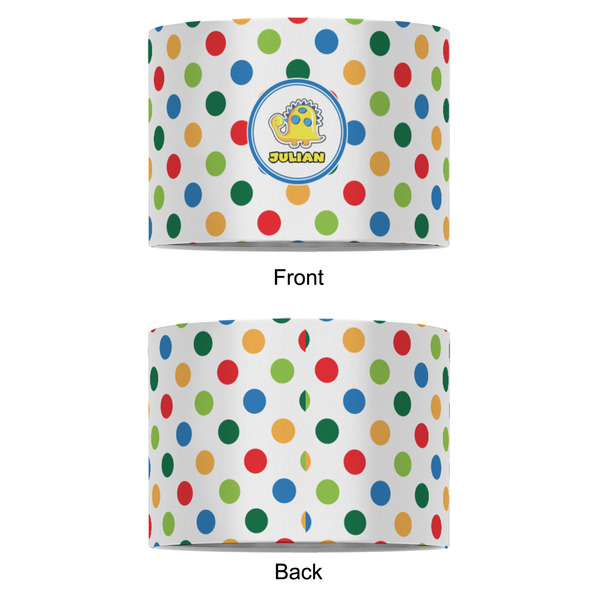 Dots & Dinosaur 8" Drum Lampshade - APPROVAL (Fabric)