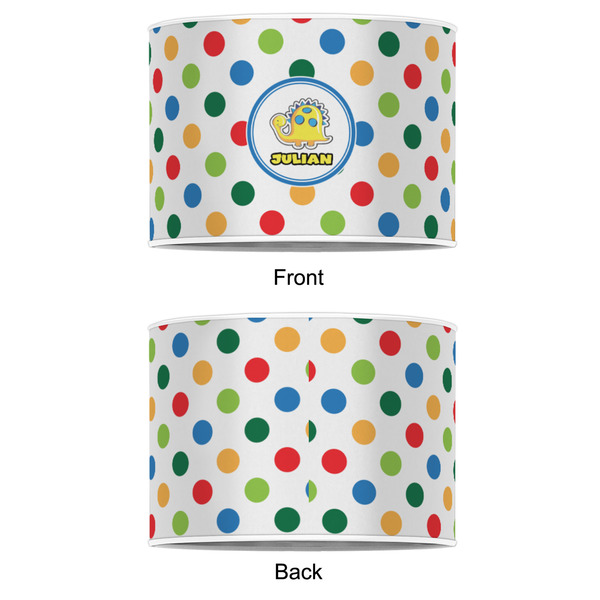 Dots & Dinosaur 8" Drum Lampshade - APPROVAL (Poly Film)