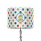 Dots & Dinosaur 8" Drum Lampshade - ON STAND (Fabric)