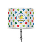 Dots & Dinosaur 8" Drum Lamp Shade - Poly-film (Personalized)