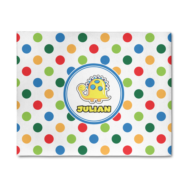 Custom Dots & Dinosaur 8' x 10' Patio Rug (Personalized)