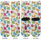 Dots & Dinosaur Adult Crew Socks - Double Pair - Front and Back - Apvl