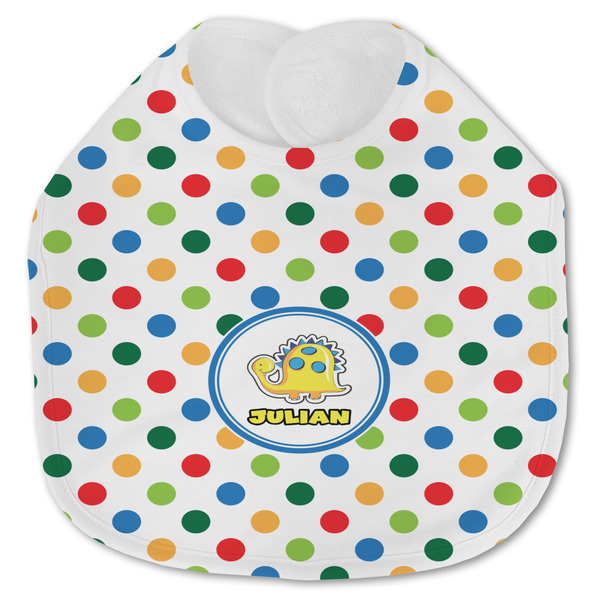 Dots & Dinosaur Baby Bib - AFT closed