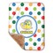 Dots & Dinosaur Sherpa Baby Blanket - 30" x 40" w/ Name or Text