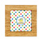 Dots & Dinosaur Bamboo Trivet with 6" Tile - FRONT