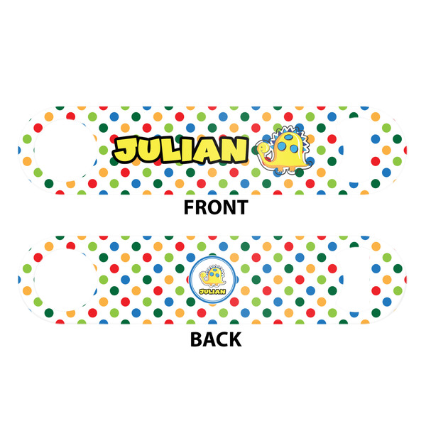 Dots & Dinosaur Bar Bottle Opener - White - Approval