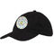 Dots & Dinosaur Baseball Cap - Black (Personalized)
