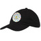 Dots & Dinosaur Baseball Cap - Black (Personalized)
