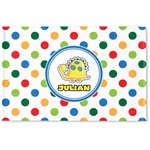 Dots & Dinosaur Woven Mat (Personalized)