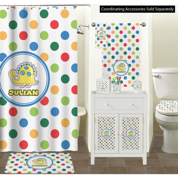 Dots & Dinosaur Bathroom Scene