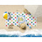 Dots & Dinosaur Beach Towel Lifestyle
