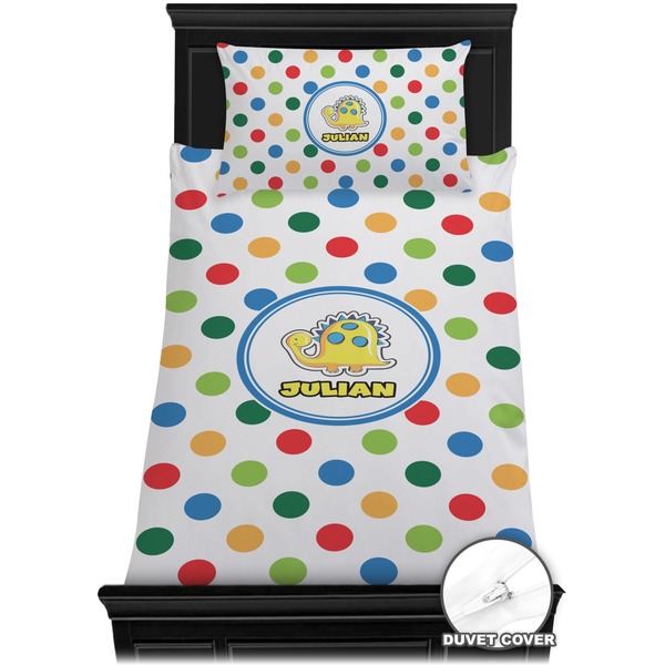 Dots & Dinosaur Bedding Set (Twin) - Duvet