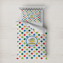 Dots & Dinosaur Duvet Cover Set - Twin XL (Personalized)