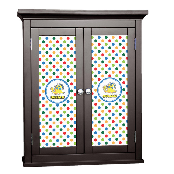 Custom Dots & Dinosaur Cabinet Decal - Custom Size (Personalized)