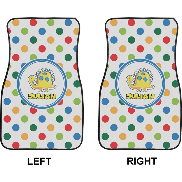 Dots & Dinosaur Car Mat Front - Approval