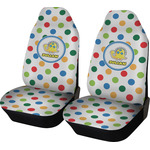 Dots & Dinosaur Car Seat Covers (Set of Two) (Personalized)