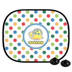 Dots & Dinosaur Car Side Window Sun Shade (Personalized)