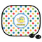 Dots & Dinosaur Car Side Window Sun Shade (Personalized)