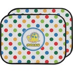 Dots & Dinosaur Car Floor Mats (Back Seat) (Personalized)