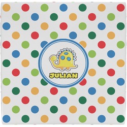 Dots & Dinosaur Ceramic Tile Hot Pad (Personalized)