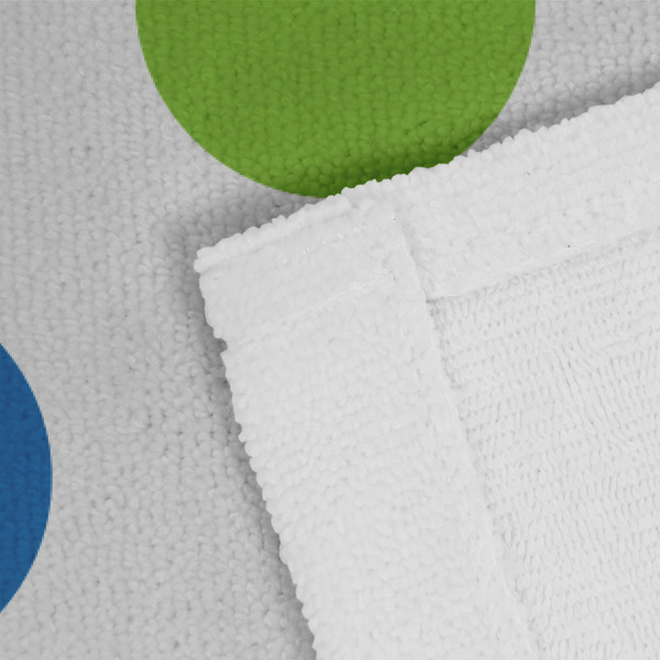 Dots & Dinosaur Close up of Fabric