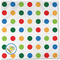 Dots & Dinosaur Cloth Napkins - Personalized Dinner (Full Open)