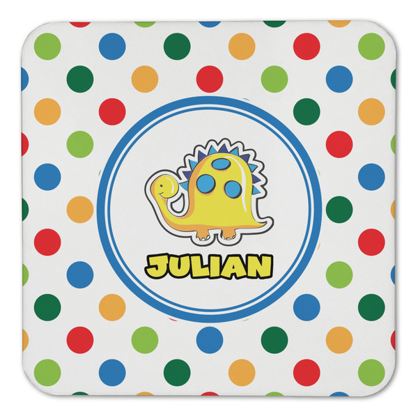 Dots & Dinosaur Coaster Set - FRONT (one)