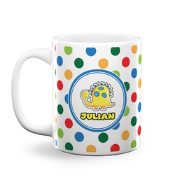 Dots & Dinosaur Coffee Mug (Personalized)