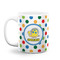 Dots & Dinosaur Coffee Mug - 11 oz - White