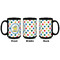 Dots & Dinosaur Coffee Mug - 15 oz - Black APPROVAL