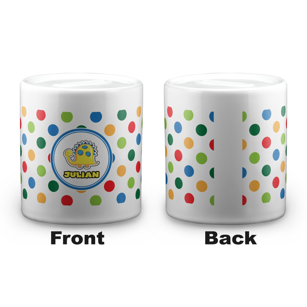 Dots & Dinosaur Coin Bank - Apvl