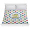Dots & Dinosaur Comforter - King (Personalized)