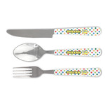 Dots & Dinosaur Cutlery Set (Personalized)
