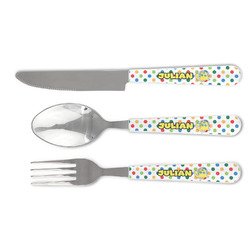 Dots & Dinosaur Cutlery Set (Personalized)
