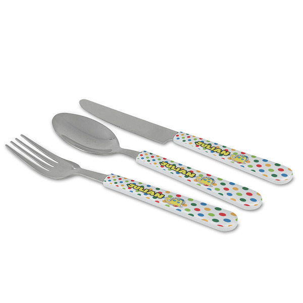 Dots & Dinosaur Cutlery Set - MAIN