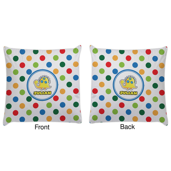 Dots & Dinosaur Decorative Pillow Case - Approval