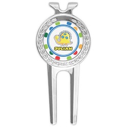 Dots & Dinosaur Golf Divot Tool & Ball Marker (Personalized)