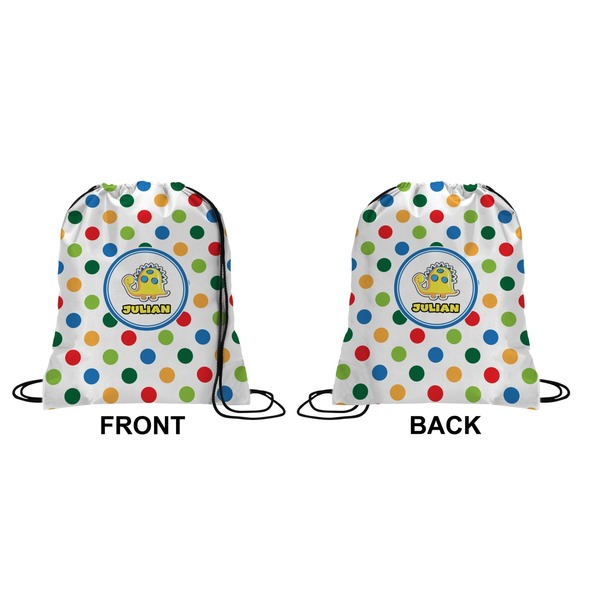 Dots & Dinosaur Drawstring Backpack