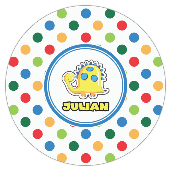 Dots & Dinosaur Drink Topper - Large - Single