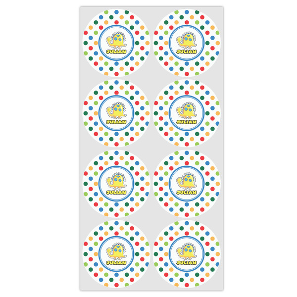 Dots & Dinosaur Drink Topper - Medium - Set of 12