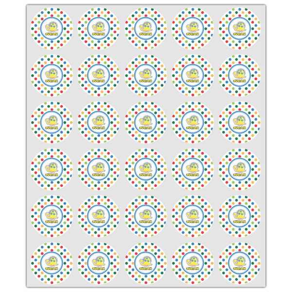 Dots & Dinosaur Drink Topper - XSmall - Set of 30