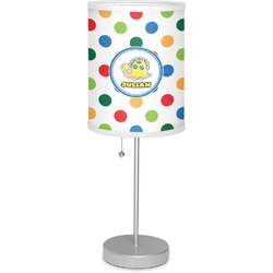Dots & Dinosaur Lamp with Drum Shade (Personalized)