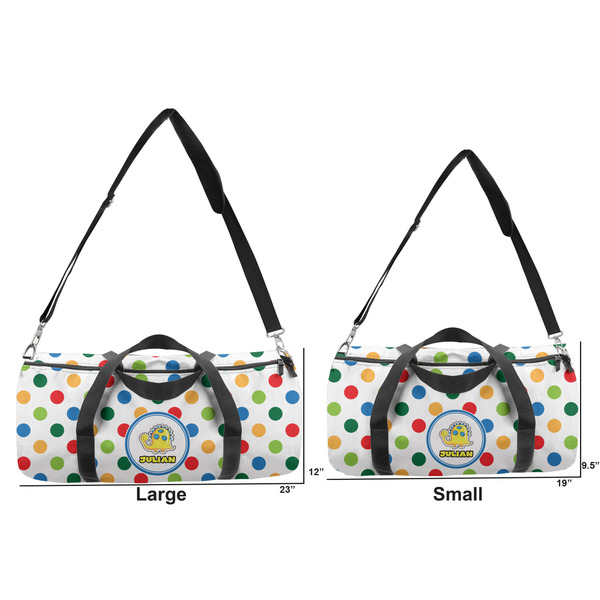Dots & Dinosaur Duffle Bag Small and Large