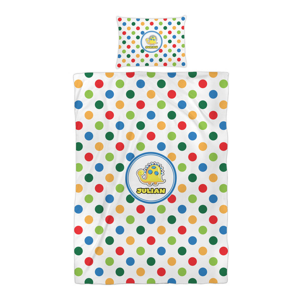 Dots & Dinosaur Duvet Cover Set - Twin XL - Alt Approval