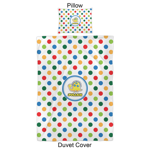 Dots & Dinosaur Duvet Cover Set - Twin XL - Approval