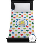 Dots & Dinosaur Duvet Cover - Twin XL (Personalized)
